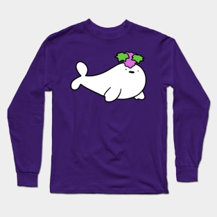 Grape Baby Harp Seal Long Sleeve T-Shirt